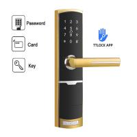 Quality TTlock App Intelligent Smart Door Lock Security Lock Code Door Handle Digital for sale