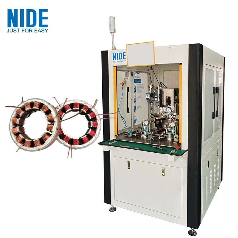 China Automatic BLDC Motor Needle Winding Machine With Two Station factory