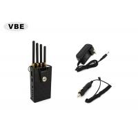 Quality 4 Bands 4W Black 30dBm Portable Phone Signal Blocker , Handheld Signale Jammer for sale