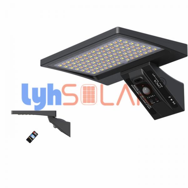 Quality Outdoor 8W Black Motion Sensor Solar Deck Lights 3000-6000k IP65 Waterproof CE RoHS Approval for sale