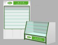 China No Harm Glass Door Pharmacy Display Shelves Friendly Material 1200*450*950mm factory