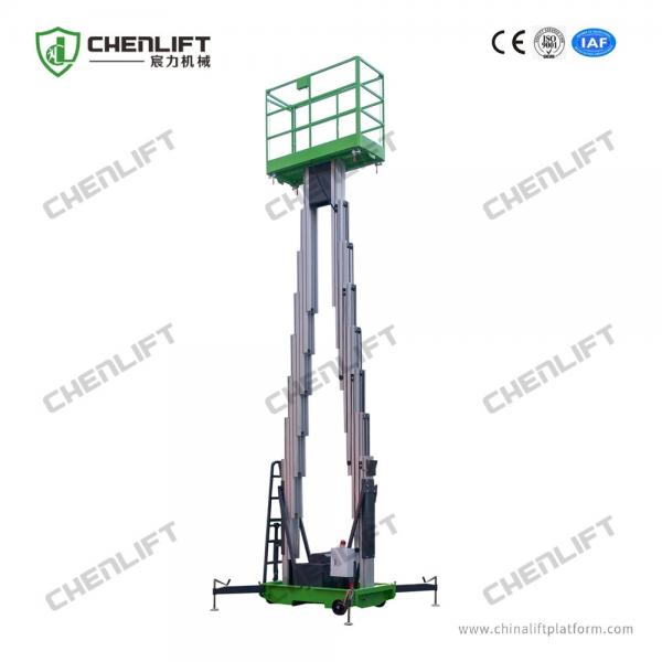 Quality 10 Meters Hydraulic Lift Platform Aluminum Aerial Work Platform Double Mast for sale