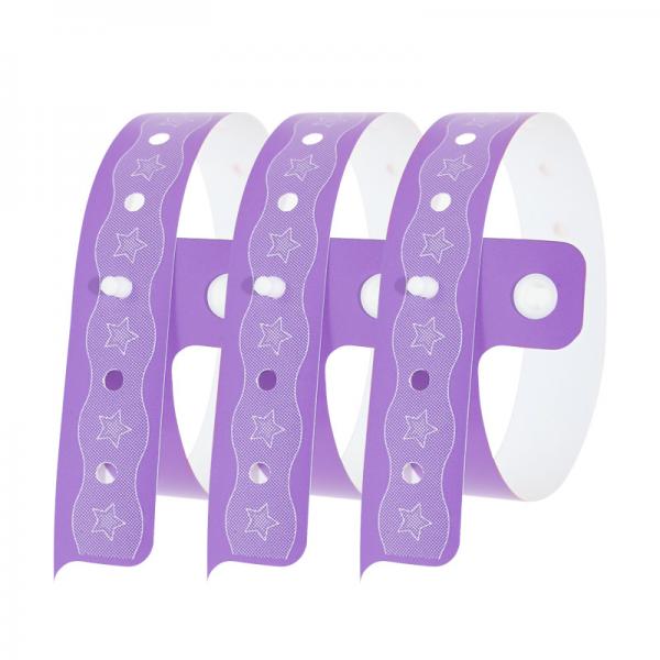 Quality Water Resistant PVC Bracelet , Personalized Custom Wristbands For Events for sale