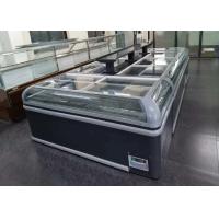 China R290 Propane Refrigerant Frozen Food Island Display Freezer, Auto hotgas defrosting factory