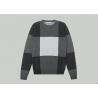 China Classic Plaid Men Knit Pullover Sweater Crew Neck Long Sleeves Top factory