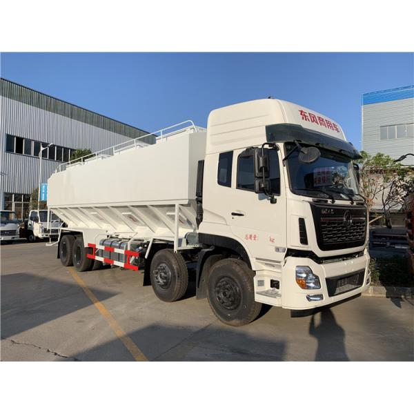 Quality 8*4 Electric Discharge Bulk Feed Truck 40m3 Grain Transport Truck ISO for sale
