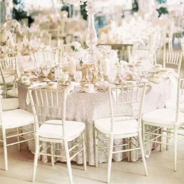 Quality Strong Frame Catering Metal Wedding Chair Fancy Hotel Furniture UV Resistant for sale
