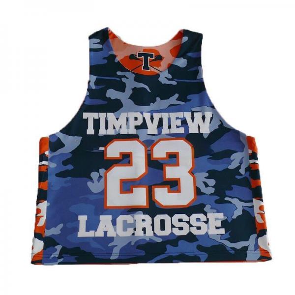 Quality Polyester Youth Reversible Lacrosse Uniforms Washable Anti Shrink for sale