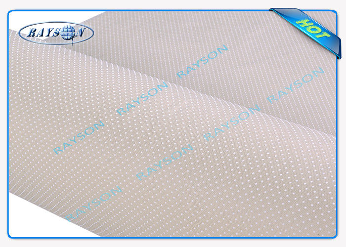 Mattress Bottom Use Grey Pp Non Woven Anti Slip Fabric With Pvc Dot