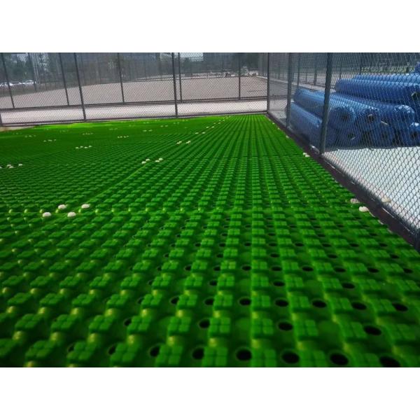 Quality Interlocking Artificial Grass Drainage Underlay Rubber Drainage Shock Absorbing for sale
