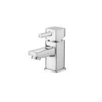 Quality T8182NW Brass Basin Mixer Faucet Modern Handle 145mm Height for sale