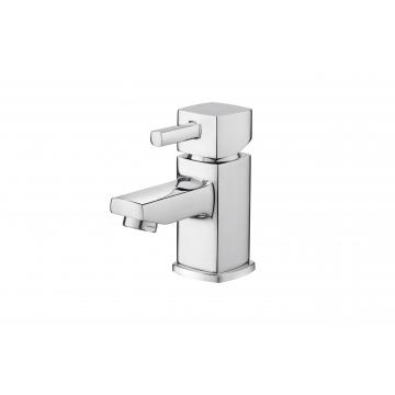 Quality T8182NW Brass Basin Mixer Faucet Modern Handle 145mm Height for sale