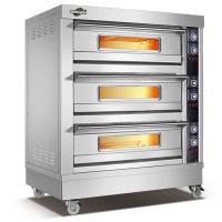 China Commercial Bakery Equipment Electric Oven Bakery Machine 3 Deck 6 Trays Baking Oven Bread Cake Ovens Bakery factory