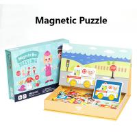 china Preschool Magnetic Educational Jigsaw Puzzles Board Traffic Dress For Children