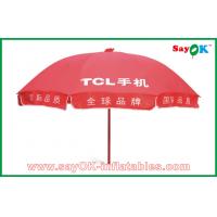 China Garden Canopy Tent Market Advertising Red Sun Umbrella Waterproof For Promotion 3X3m factory