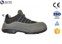 China Black Worksite Steel Toe Work Boots , Steel Toe Dress Shoes For Men Smooth Leather factory
