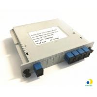 Quality 1x4 Plug-in Type SC UPC Fiber Optical PLC Splitter for sale