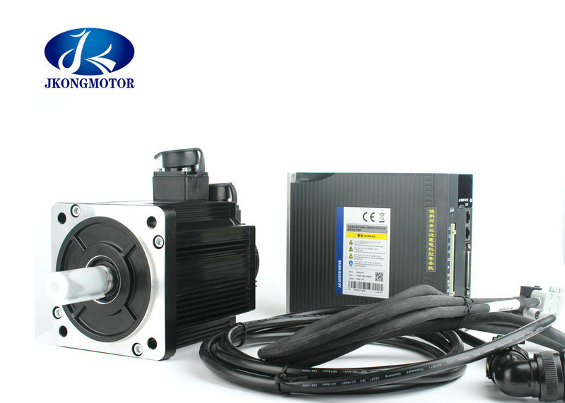 China Ac servo motor and driver 110mm AC Servo Motor 220V 1.2KW  Power 4N.M 3000RPM  With 3m Cable factory