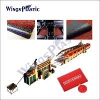 China Automation PVC Coil Door Mat Making Machine / PVC Car Mat Machinery Plant factory