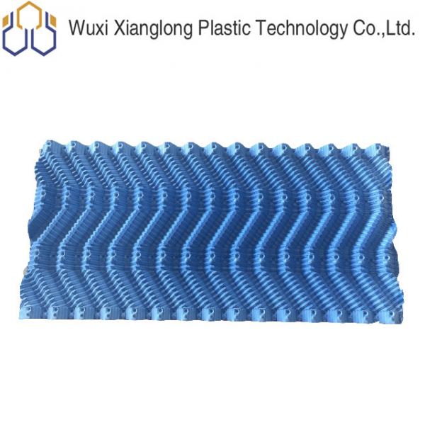 Quality S Shape Blue Cooling Tower Fins Waste Water Honeycomb Fill 31/33mm for sale