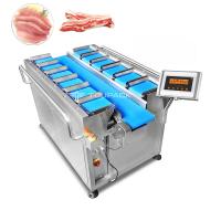 China Automatic Counterweight Streaky Pork Fresh Meat Weighing Machine Belt Combination Weigher factory