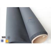 China Black PU Coated Fiberglass Fabric Cloth Roll Fireproof Insulation Woven Fabric factory