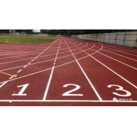 China IAAF Standard Synthetic Rubber Running Track Flooring For Sports Games Red Color factory