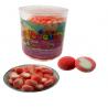 China Bicolored Soft Chewing Gummy Confectionery Granulated Sugar Coated Fruit Flavor factory
