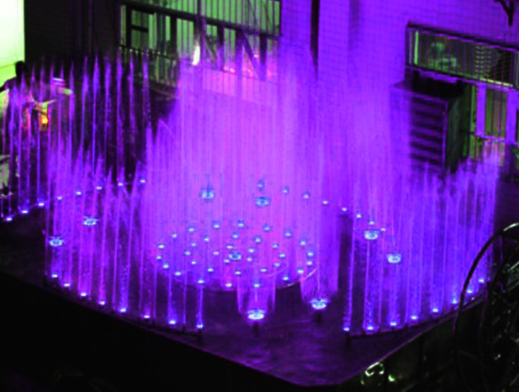 China Led Colorful 4m Indoor Musical Fountain Project factory