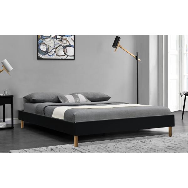 Quality Contemporary King Upholstered Platform Bed King Assemble PU Leather 140x190Cm for sale