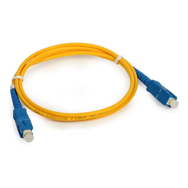 Quality Data processing networks SC Simplex Fiber Optic Patch Cord with Single Mode fiber for sale