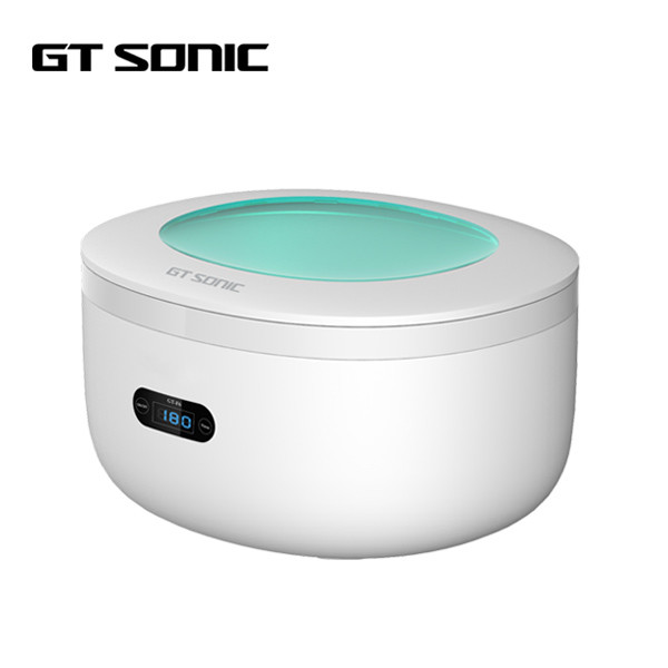 Quality White Electronic Jewelry Cleaner , Small Ultrasonic Jewelry Cleaner 750Ml for sale