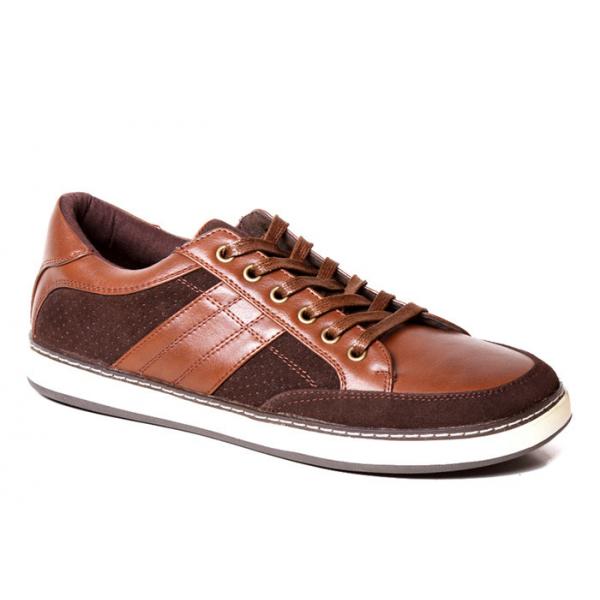 Quality Office Round Toe Lace Up Casual Shoes Classic Brown Slip On Sneakers For Summer for sale