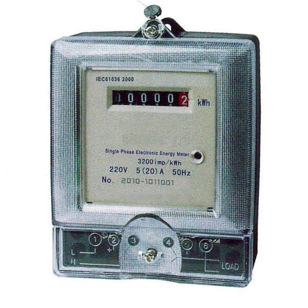 Quality Convenient Installation 1P Static Electric Meter , DDS155 Single Phase Digital Meter for sale