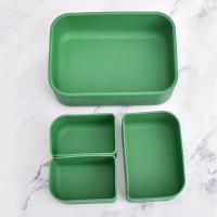Quality Rectangle Food Silicone Lunch Box Multipurpose Nontoxic Durable for sale