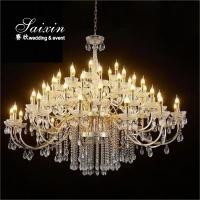 China Factory Wholesale Large Metal Crystal Chandeliers For Wedding Decoration factory