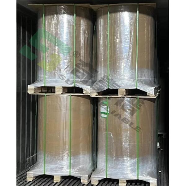 Quality Superstrong High Adhesion Adhesive Paper Jumbo Roll 1080mm 1530mm for sale
