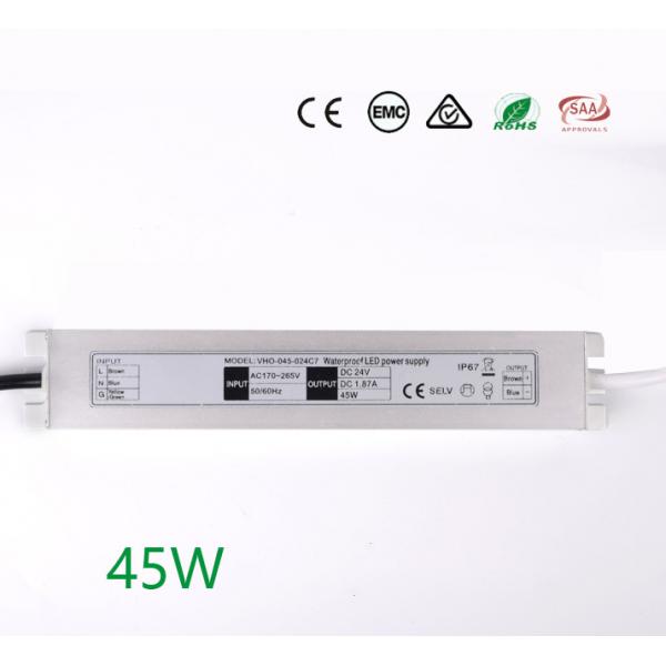 Quality SMPS 1.88A Ultra Slim LED Driver , Outdoor LED Waterproof Power Supply IP67 for sale