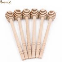China Natural Wood Honey Stick Spoon With Long Handle High Quality Wood Honey Dipper Stick factory