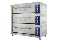 China Large Capacity Gas Baking Ovens with Stainless Steel Housing Toughened Glass Door factory