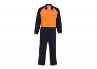 China 100% Cotton Winter Workwear Clothing Mens Long Sleeve Coveralls With Metal Snaps factory