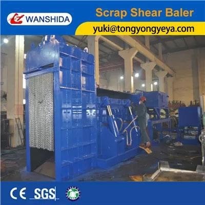 Quality 20MPa Shear Baler Motor 37kW×2sets Horizontal Metal Scrap Baler for sale