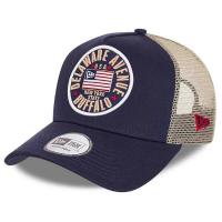 China Washed Cotton Fabric Classic Trucker Cap With 3D Embroidery Patch Logo factory