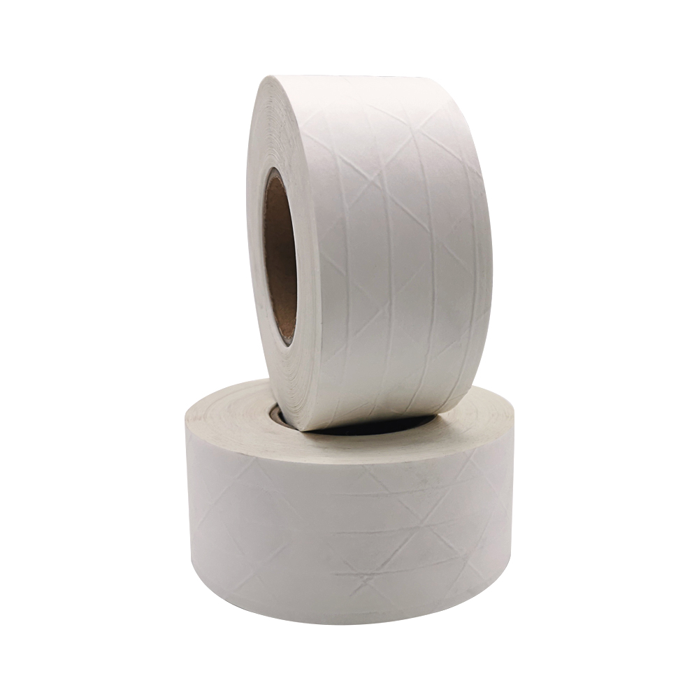 Water Activated Fiber Reinforced White Kraft Paper Gummed Tape