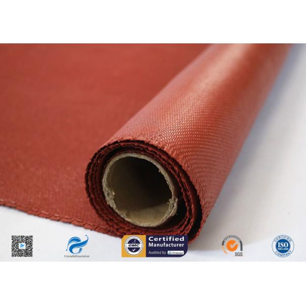 Quality Heat Resistance Fiberglass Fabric Roll / Silicone Coated Fiberglass Fire Protection Cloth for sale