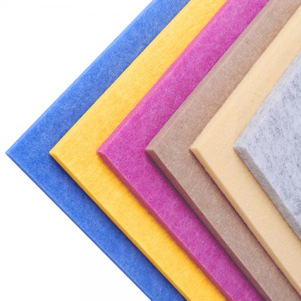 Quality Office Sound Absorbing Fireproof Acoustic Panels Board 12mm PET Acoustic Panels for sale