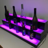 China RGB Lighted Liquor Bottle Shelf Stand 3 Tier Led Light Liquor Bottle Display factory