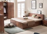 China Mordern Custom Oak Solid Wood Bedroom Furniture Sets Simple Style Environment - Friendly factory