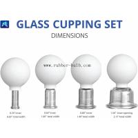 Quality Glass Facial Cupping Set-Silicone Vacuum Suction Massage Cups Anti Cellulite for sale