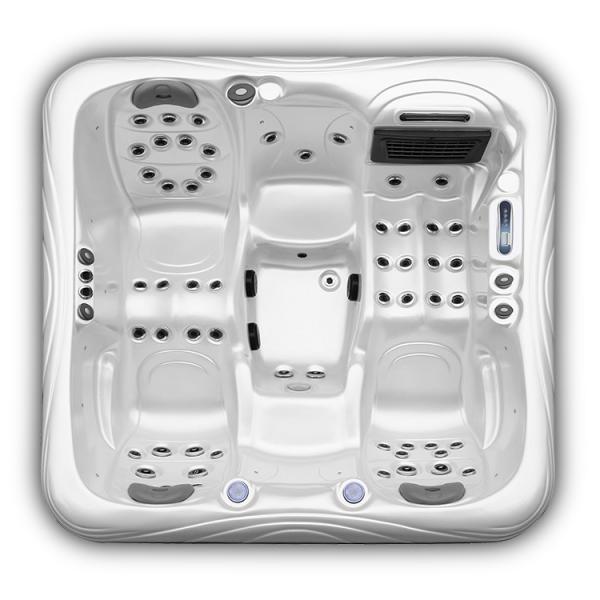 Quality 2m Acrylic Hot Tub 4 People Whirlpool Massage Bathtub For Outdoor for sale